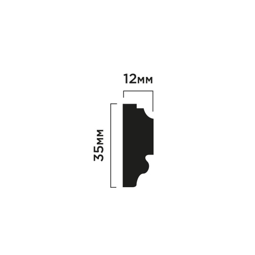 Молдинг HI WOOD D35V1 (35мм х 12мм х 2м)