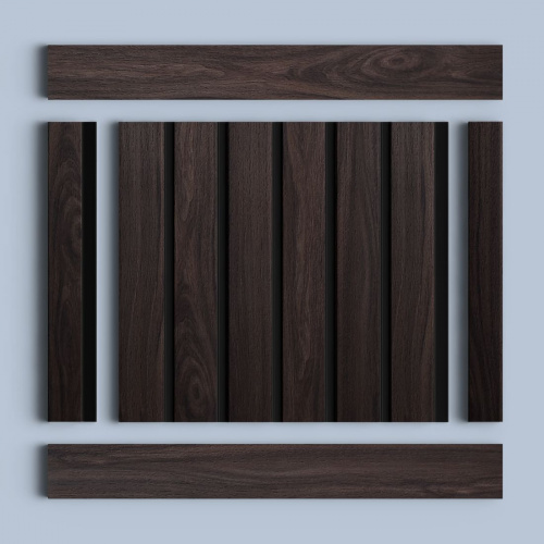 Панель  HI WOOD LV123N BR395K (12мм х 120мм х 2,7м)