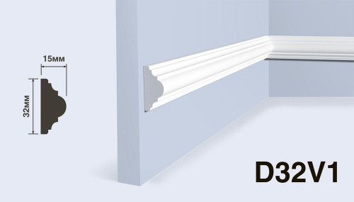 Молдинг HI WOOD D32V1 (32мм х 15мм х 2м)
