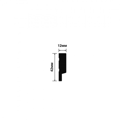 Финишный молдинг HI WOOD LF124A Long NP (12мм х 42мм х 3 м)