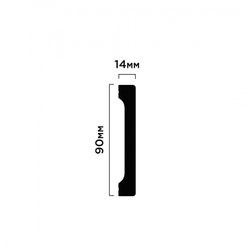 Плинтус HI WOOD B90V1 S339 90*14*2700 мм