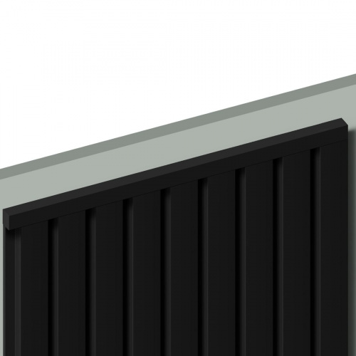 Молдинг HI WOOD D12V1 BK (12мм х 12мм х 2,7 м)
