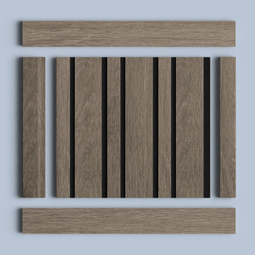 Панель  HI WOOD LV133 BR490K (12мм х 120мм х 2,7м)