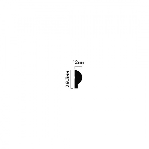 Финишный молдинг HI WOOD LF135A Long NP (12мм х 29,3мм х 3 м)
